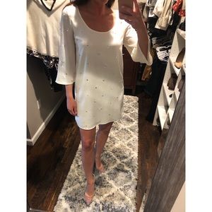 White sequin dress